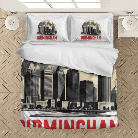 Birmingham City Albm Skyline Full Moon Bedding Sets