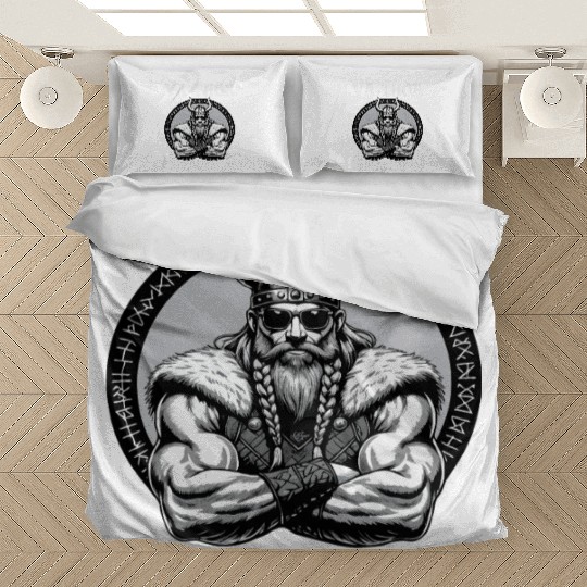Viking Warrior Man Odin Thor Norman Walhalla Bedding Sets