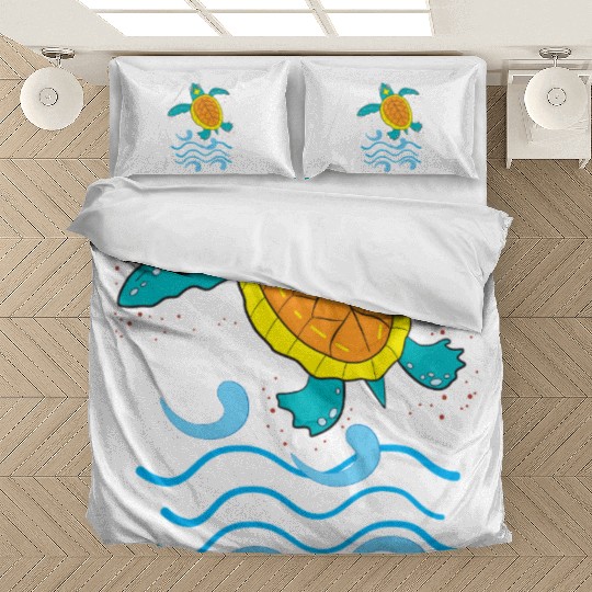 Cute Hawksbill Baby Sea Turtle Bedding Sets
