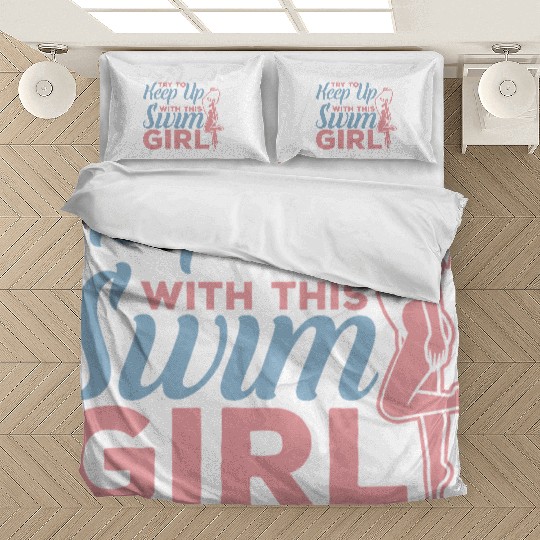 Funny Swim Girl Bedding Sets