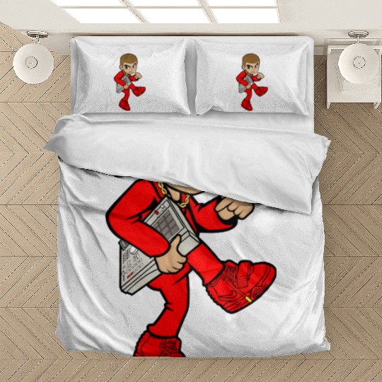 beat music dope character Bedding Sets