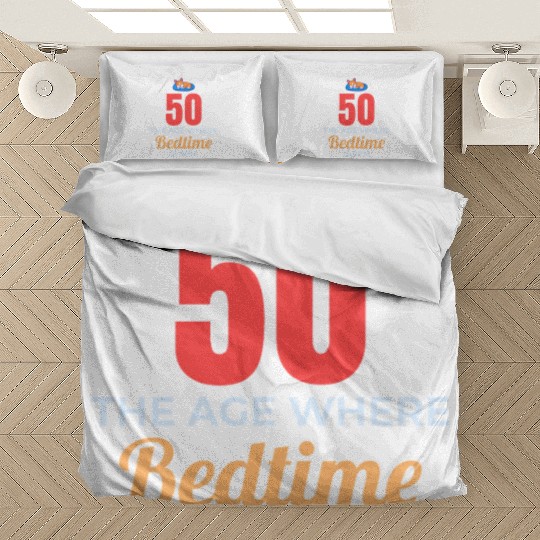 50th Birthday Bedtime 9PM Corgi Funny Bedding Sets