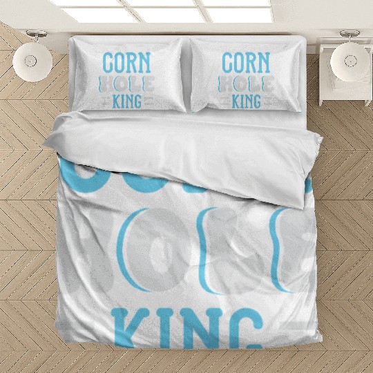 Cornhole King Distressed Badge Bedding Sets
