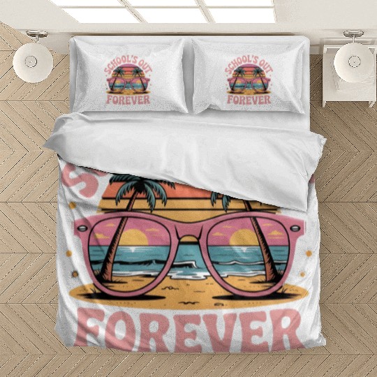 School's Out Forever Retired Teacher 2025 Bedding Sets