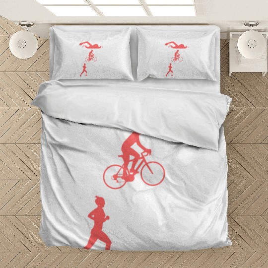 Swim Bike Run Repeat Bedding Sets