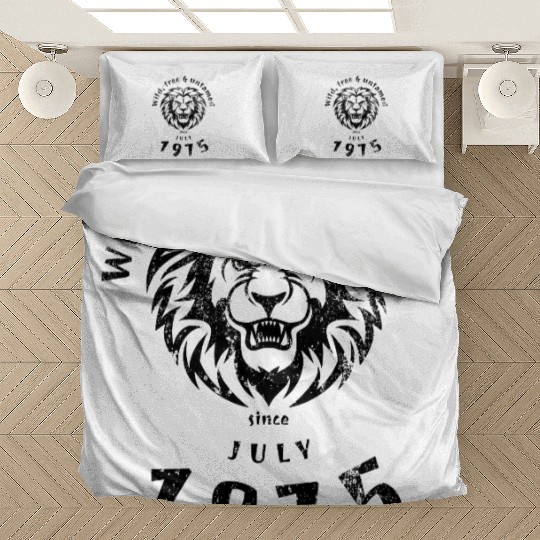 50th birthday Wild, free & untamed since 07/1975 Bedding Sets
