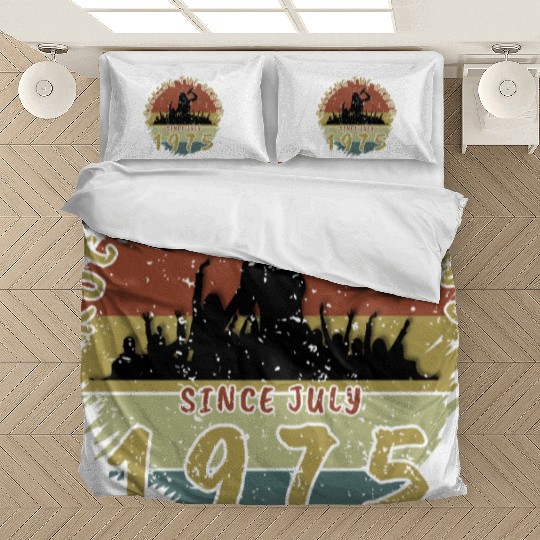 50th Birthday Rocking the crowd SNG 07/1975 Bedding Sets
