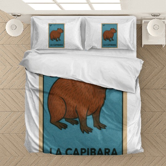 LA CAPIBARA - THE CAPYBARA - LOTERÍA CARD Bedding Sets