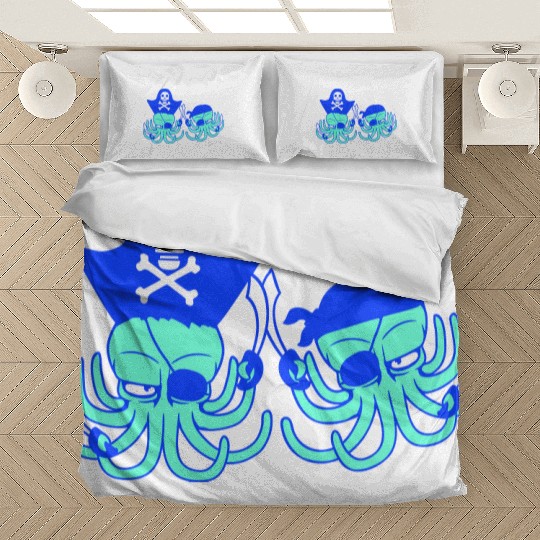 Two octopus pirate sailing crew captain privateer Bedding Sets