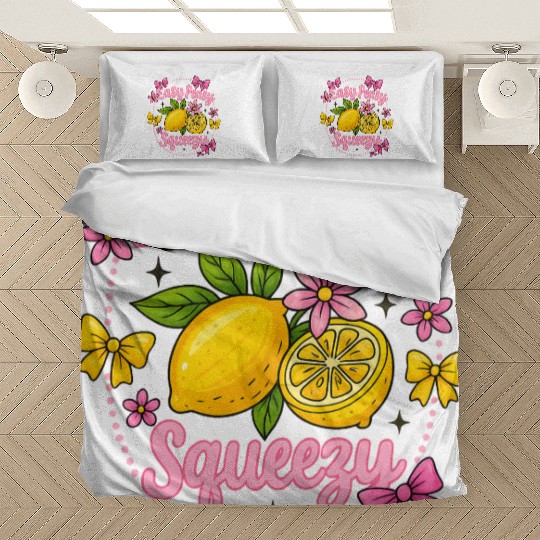 Preppy Lemon Summer Lemon Coquette Bedding Sets