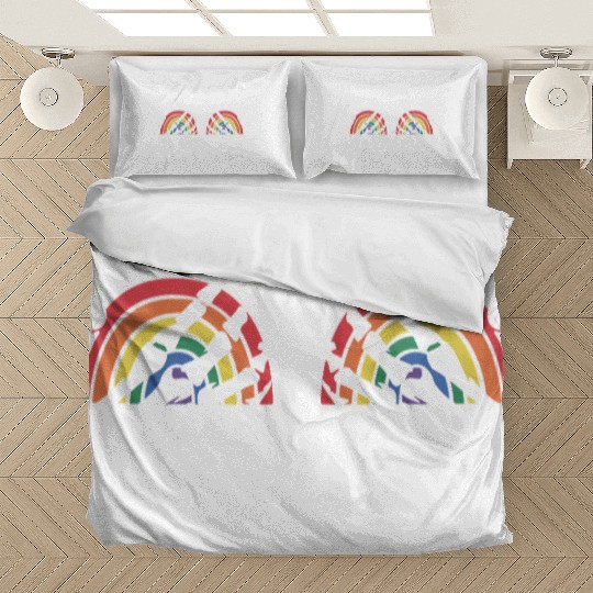 LGBTQ Skeleton Hand Rainbow Bedding Sets