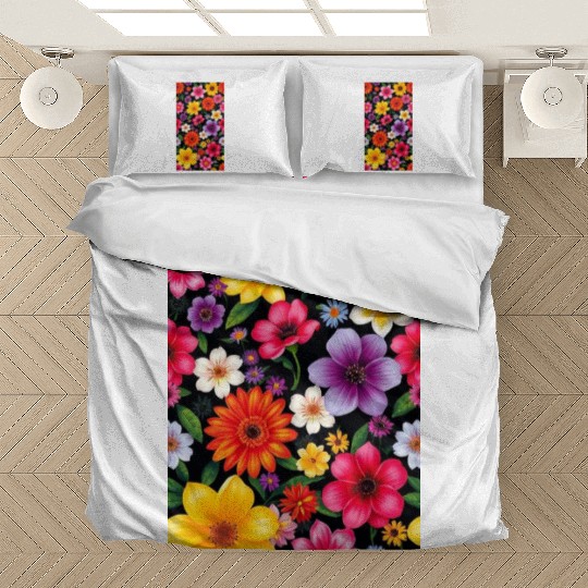 Vibrant Wildflower Garden – Colorful Floral Patter Bedding Sets