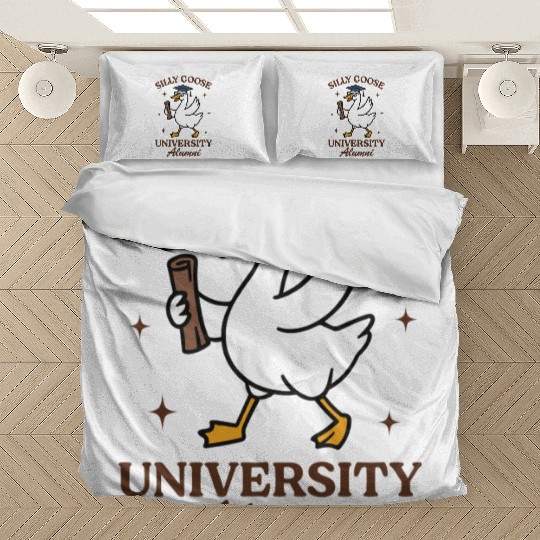 Silly goose university alumni Bedding Sets