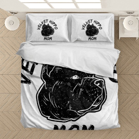 Velvet Hippo Mom – Bully Dog Lovers Bedding Sets