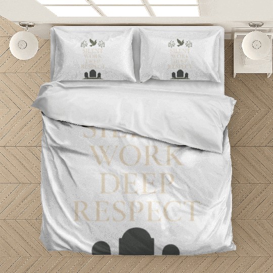 Cemetery Worker Groundskeeper Graveyard Memorial Bedding Sets