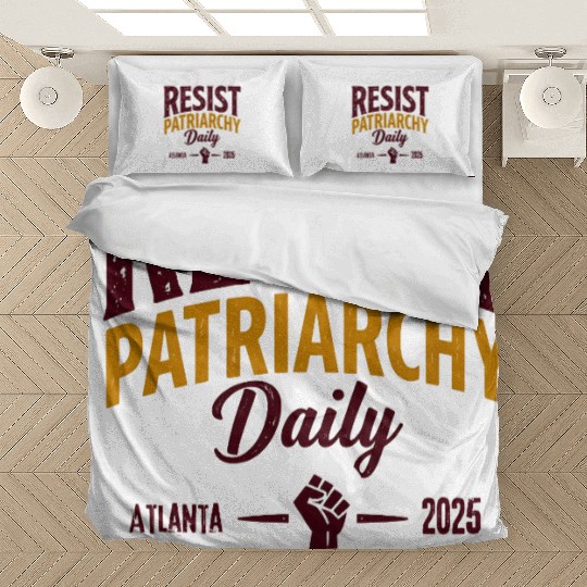 Resist Patriarchy Daily – Bold Feminist Activism Bedding Sets