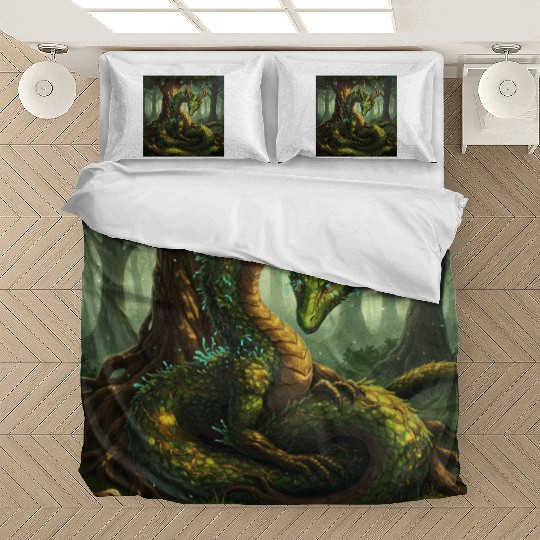 Enchanted Forest Serpent Design Bedding Sets