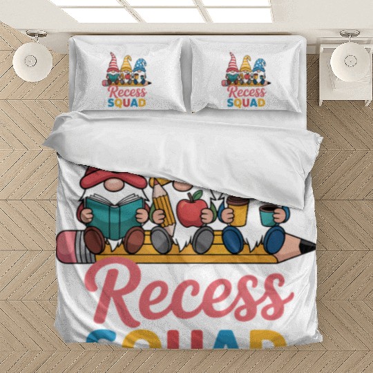 Recess Squad Teacher Para Playground Student Bedding Sets