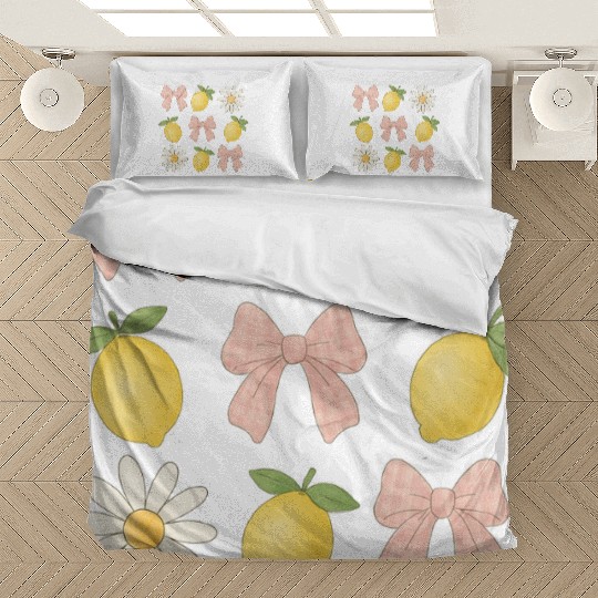 Lemon Bow Summer Vacation Bedding Sets