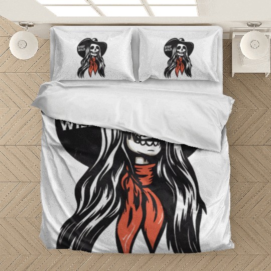 Cowgirl Stay wild Skull Bedding Sets
