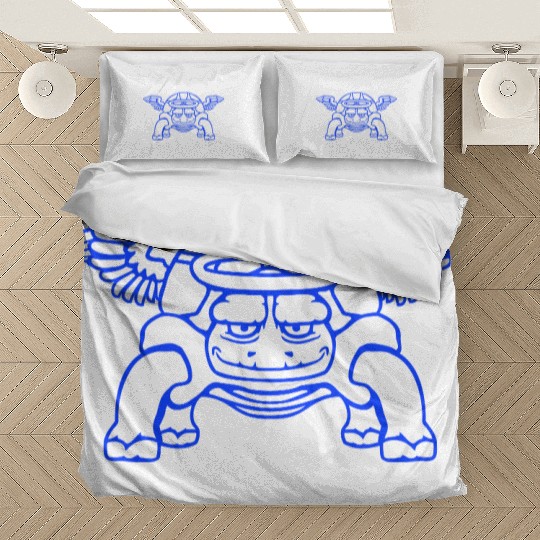 Turtle angel heaven wings halo flying holy funny Bedding Sets