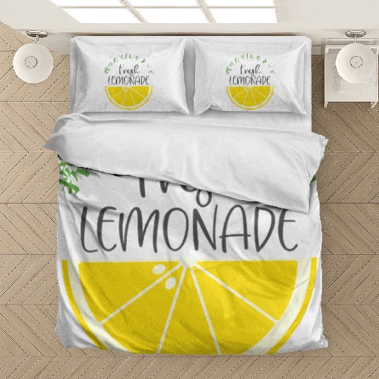 Fresh Lemonade Lemon Slice Bedding Sets