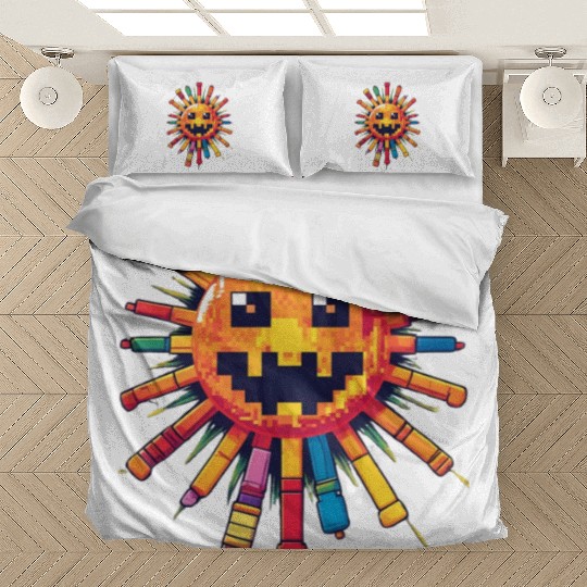 Pixel Sun Joystick Bedding Sets