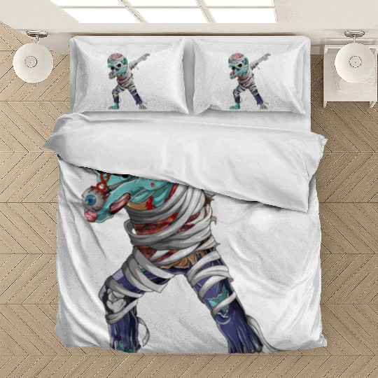 Dabbing Mummy Zombie Halloween Costume Zombie Dab Bedding Sets