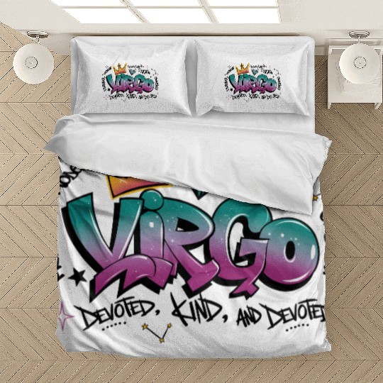 Virgo Graffiti Zodiac Art Bedding Sets