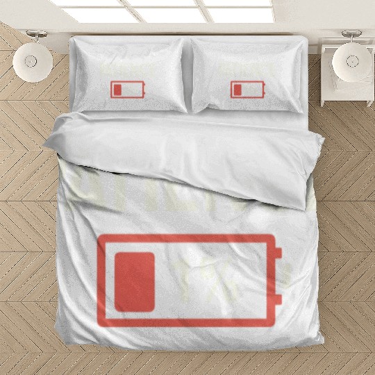 Patience: 1% Remaining – Battery of Sanity Drained Bedding Sets