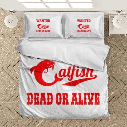 Catfish Angler Using Legal Bait - Wanted Bedding Sets