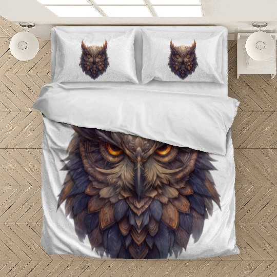 Eagle Owl Illustration Bedding Sets