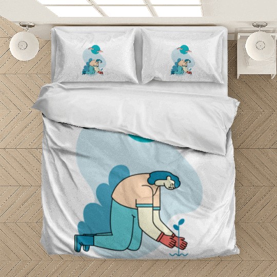 Literally Dig Plants 5000x5500 Bedding Sets