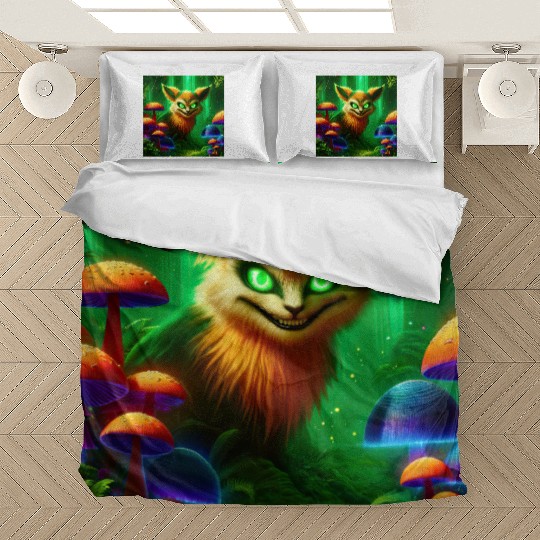 Demon Fox in Enchanted Forest – Fantasy Creature Bedding Sets