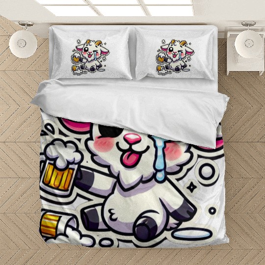 Drunk Wasted Hangover Goat Bedding Sets