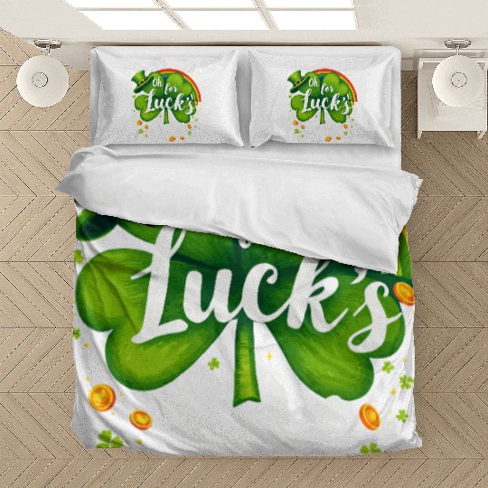 Funny Shamrock Clover Design Bedding Sets