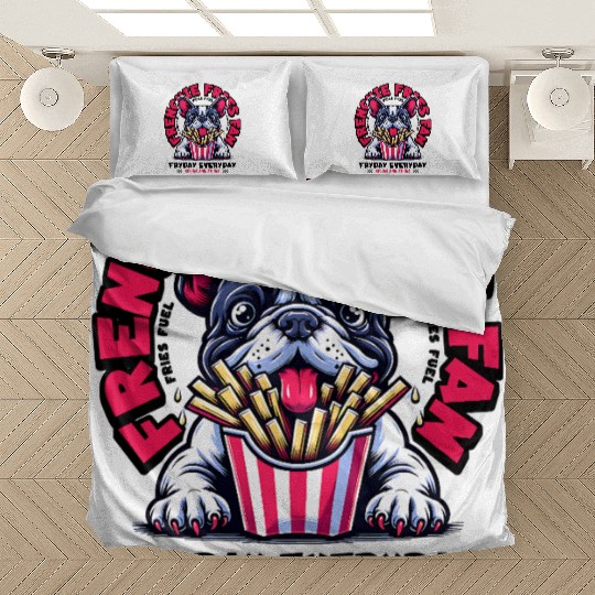 Frenchie Fries Fan Bedding Sets