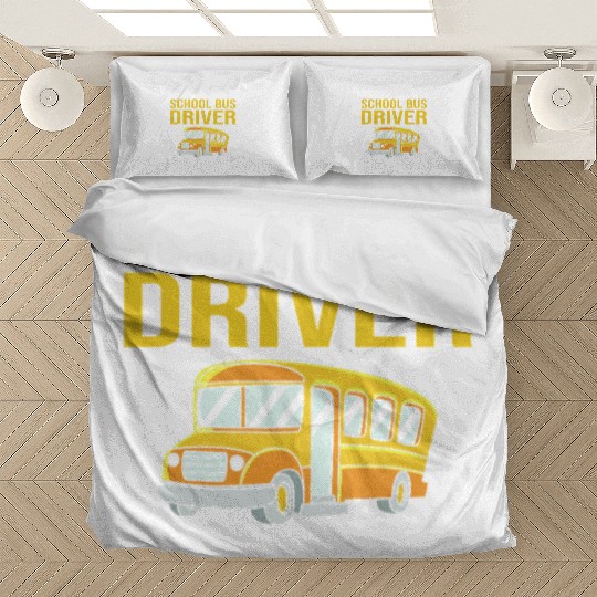 Bus Drivers Funny School Bus Driver Bedding Sets
