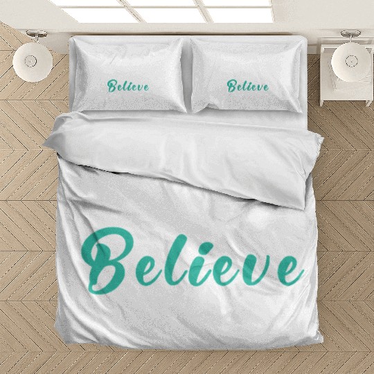 Just Believe original White-Blue Bedding Sets