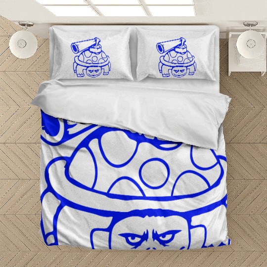 Turtle shell gun shoot war attack tank weapon cool Bedding Sets