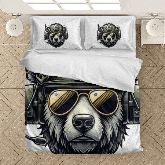 Bear Military Design Bedding Sets