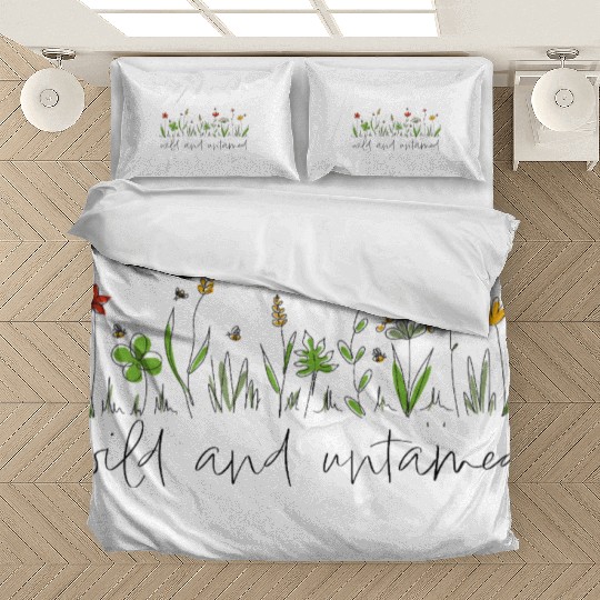 wild and untamed wildflowers nature Bedding Sets