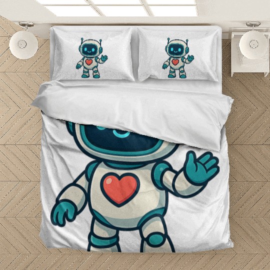 AI & Robot Characters – Futuristic Design Collecti Bedding Sets