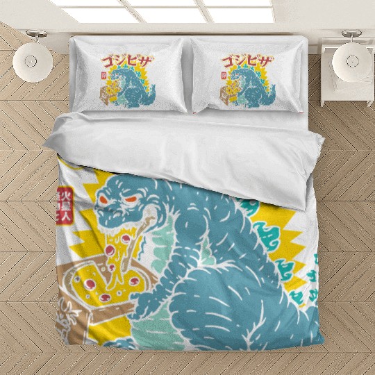 Kaiju Pizza Cravings Bedding Sets