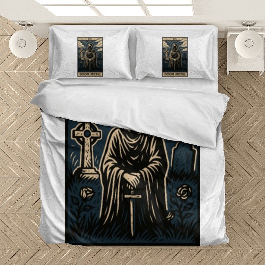Dooom Metal Tarot Card – Shadows, Sorcery & Solitud Bedding Sets