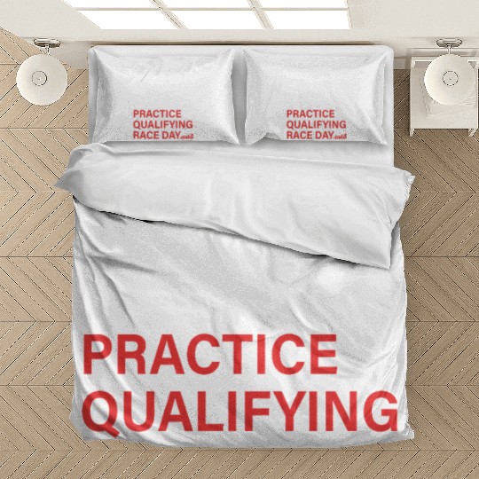 monday tuesday wednesday thursday practice qual Bedding Sets