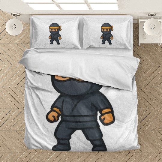 Kawaii Ninja Character Illustration Bedding Sets