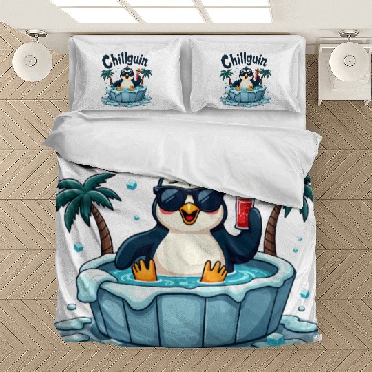 Chillguin - coolness on ice Bedding Sets