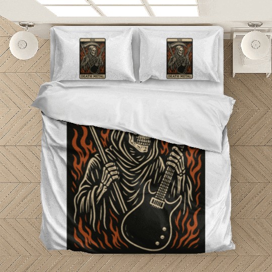 Death Metal (Card XIII) Bedding Sets