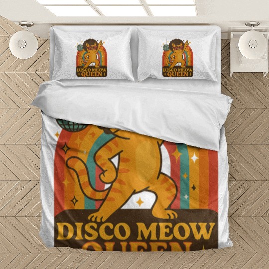 Disco Meow Queen – Groovy Cat Dance Bedding Sets